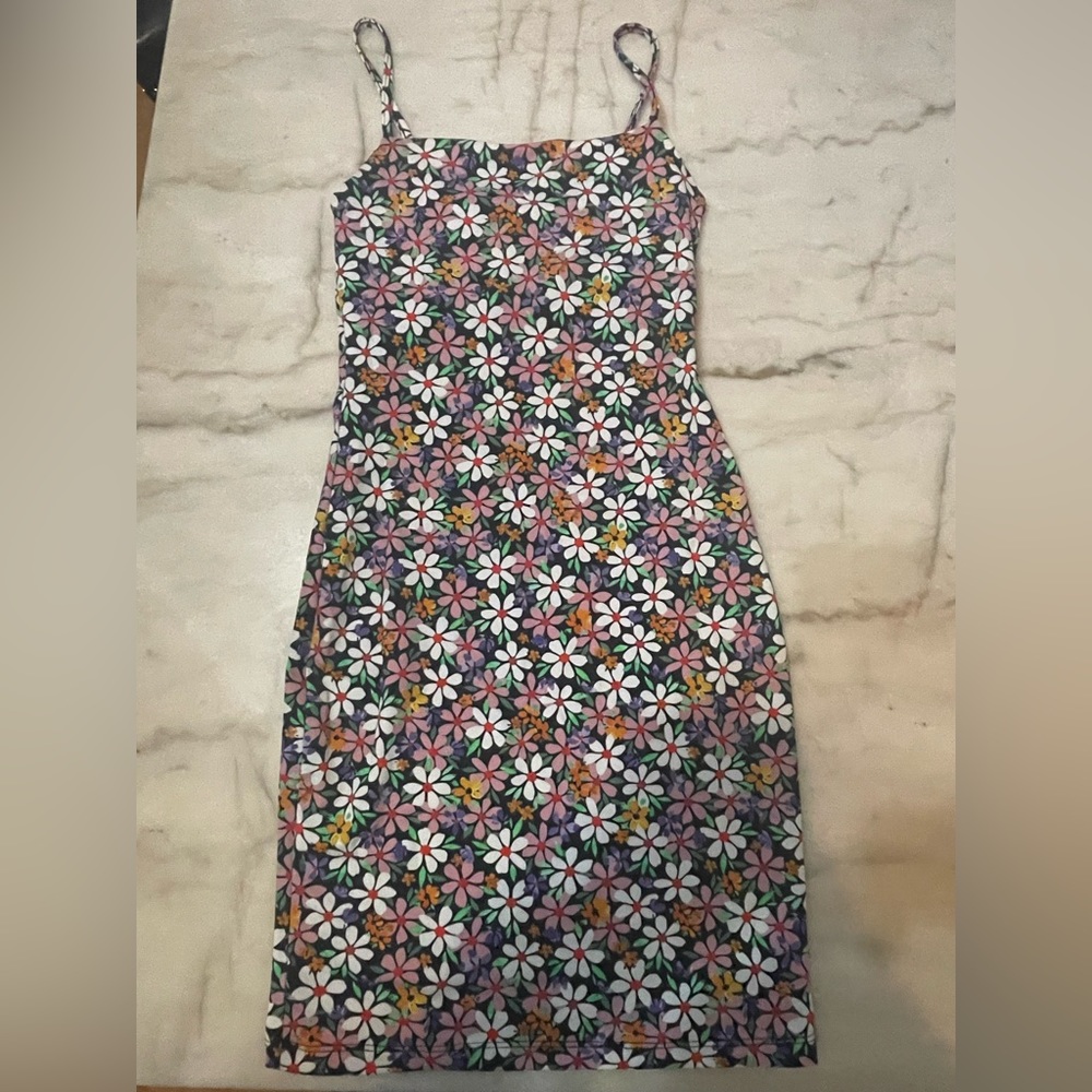 Zara floral summer colorful dress size small